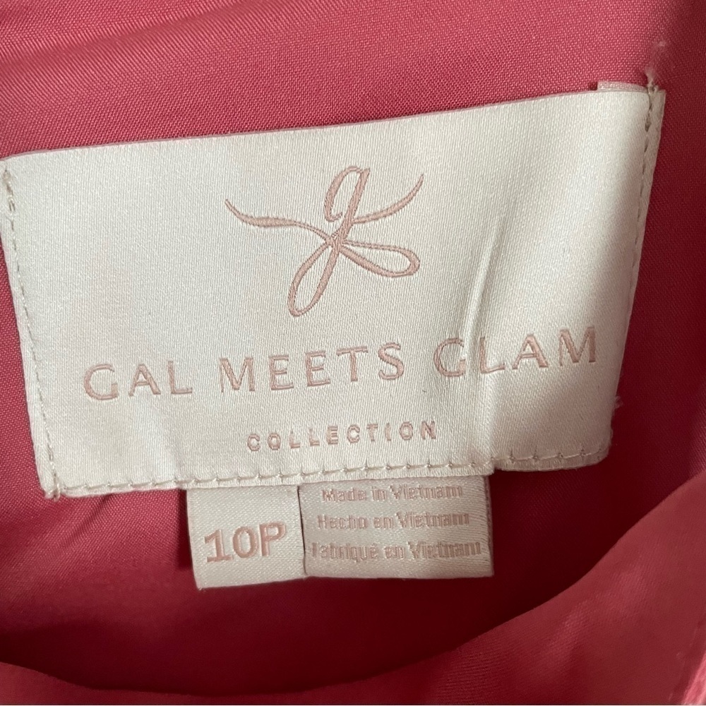 Gal Meets Glam | Ruth Belted Fit & Flare Dress in Rosemist,  linen blend, 10P - Picture 11 of 15